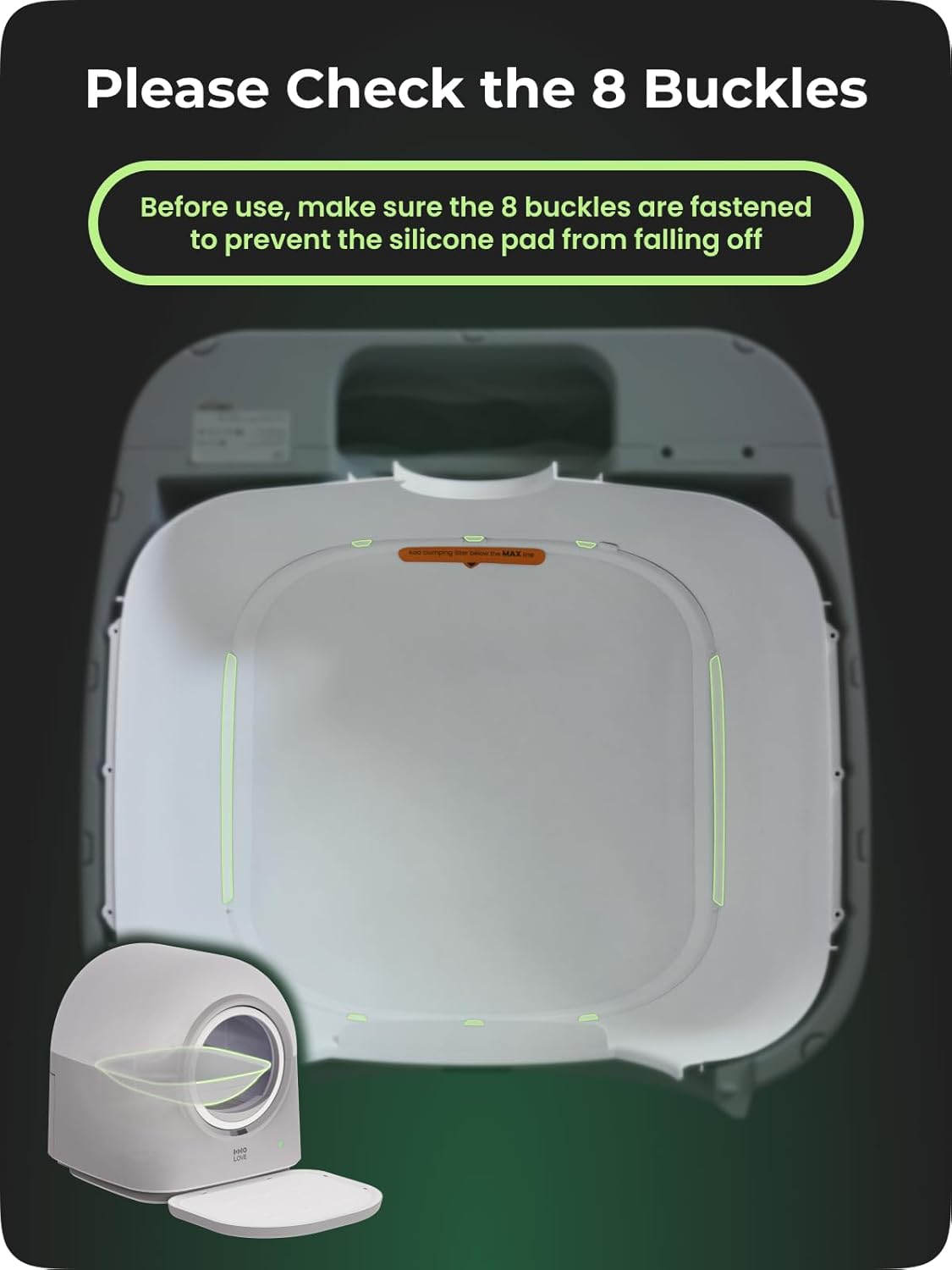 Katzenklo Selbstreinigend Katzentoilette Groß XXL, Automatisches Katzenklo Elektrisches, APP-Steuerung, Selbstreinigendes Katzenklo für 2 Katzen Mehrere Katzen, TY-PRO